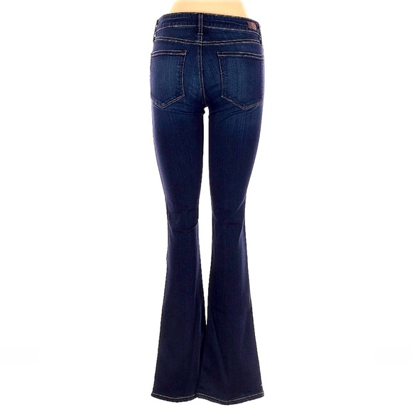 NWOT SILKY SOFT Paige Denim Dark Manhattan Flare Boyfriend Bootcut Jeans Size 30 - Picture 3 of 6